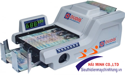 máy đếm tiền oudis với kiểu dáng hiện đại